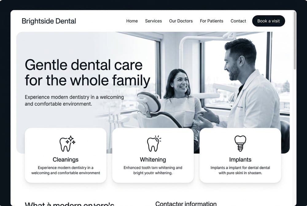 Brightside Dental home page