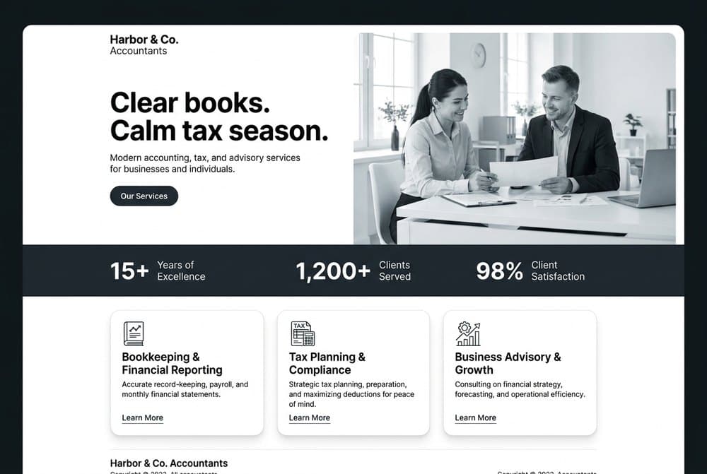 Harbor & Co. home page
