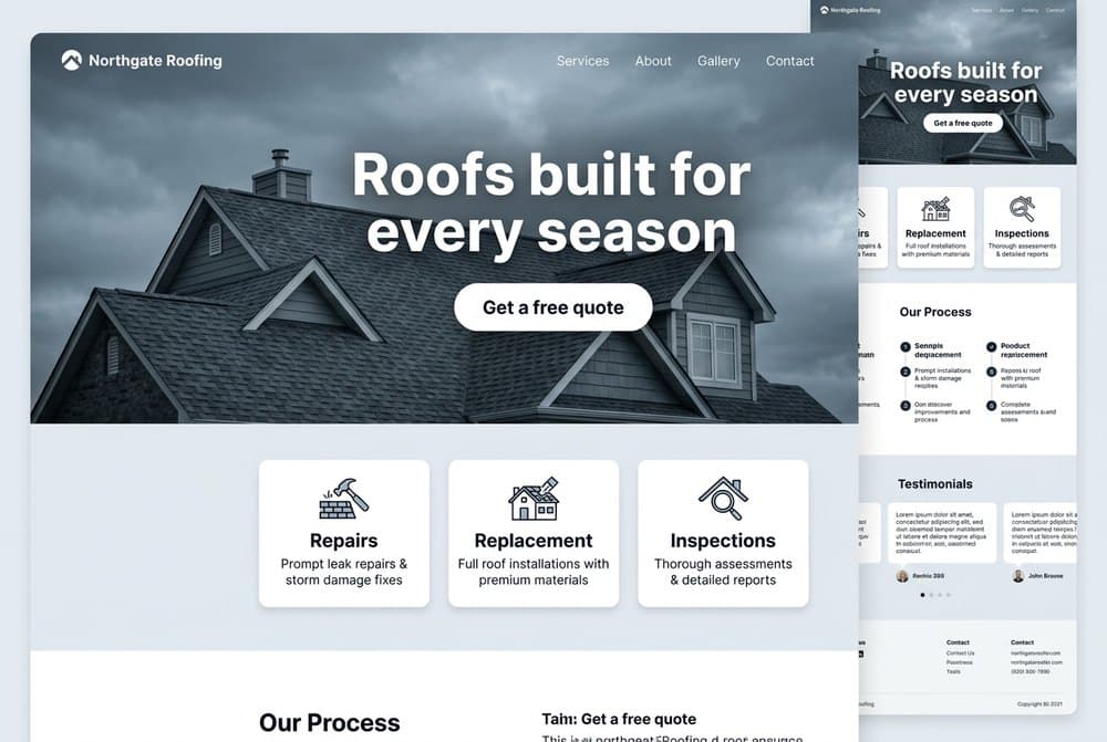 Northgate Roofing home page